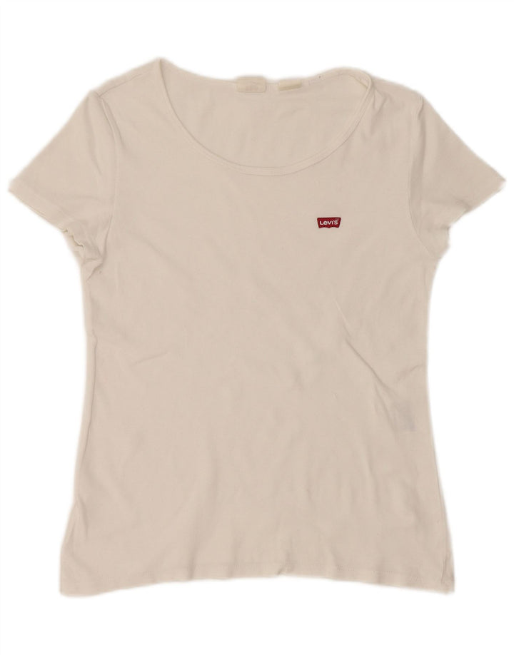 Tricou Crop Levi's pentru femei Top UK 12 Medium White