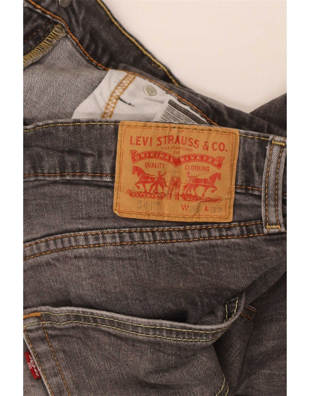 Blugi Levi's 541 Slim pentru bărbați W36 L32 bumbac gri