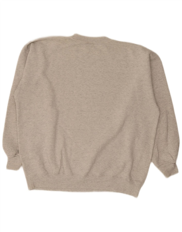 Hanorac vintage pentru bărbați cu grafică Jumper XL bumbac gri