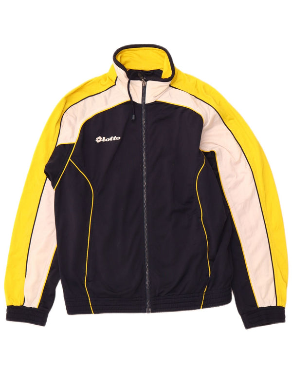 Trening pentru bărbați LOTTO Jachetă de top, mică, albastru bleumarin, poliester color bloc