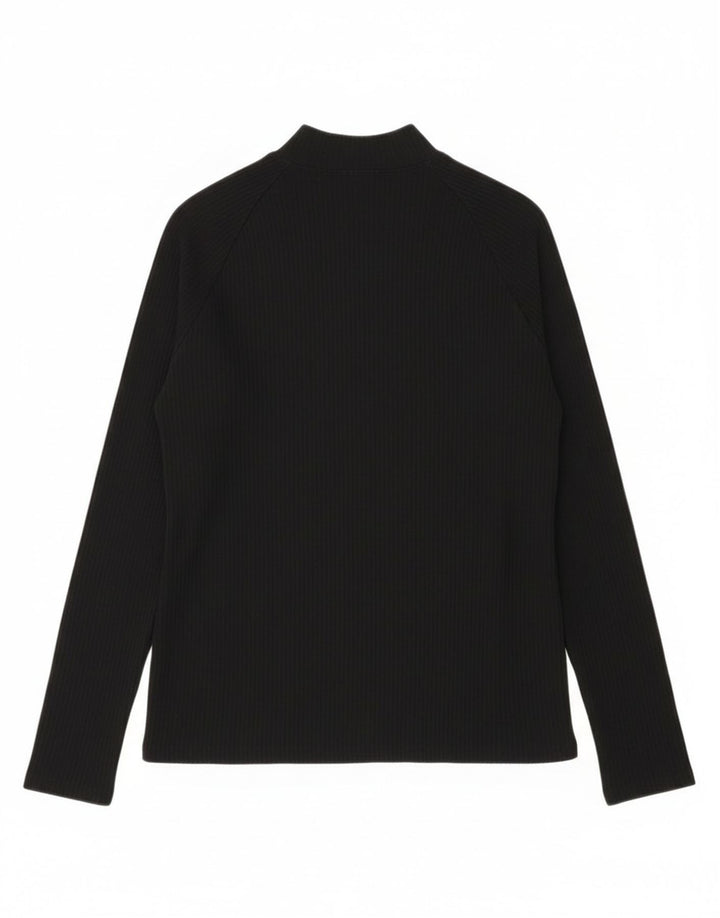 Tricot pentru femei Jordan Tight Fit Top cu mânecă lungă UK 16 Poliester negru mare