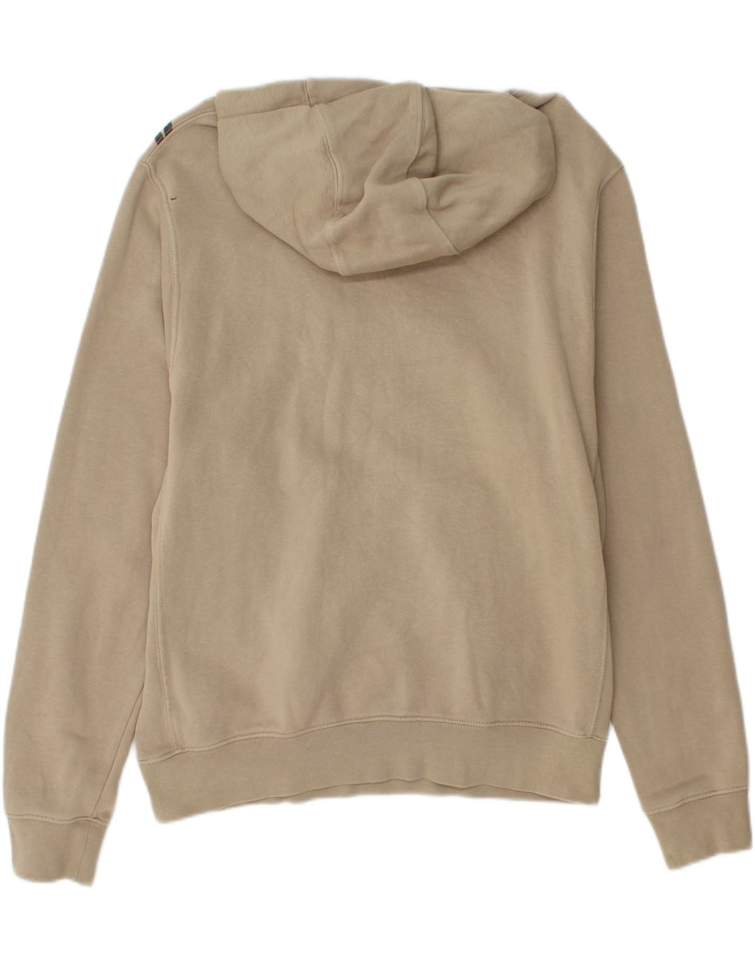 NIKE Mens Graphic Hoodie Jumper Small Beige Cotton Vintage Nike and Second-Hand Nike from Messina Hembry 