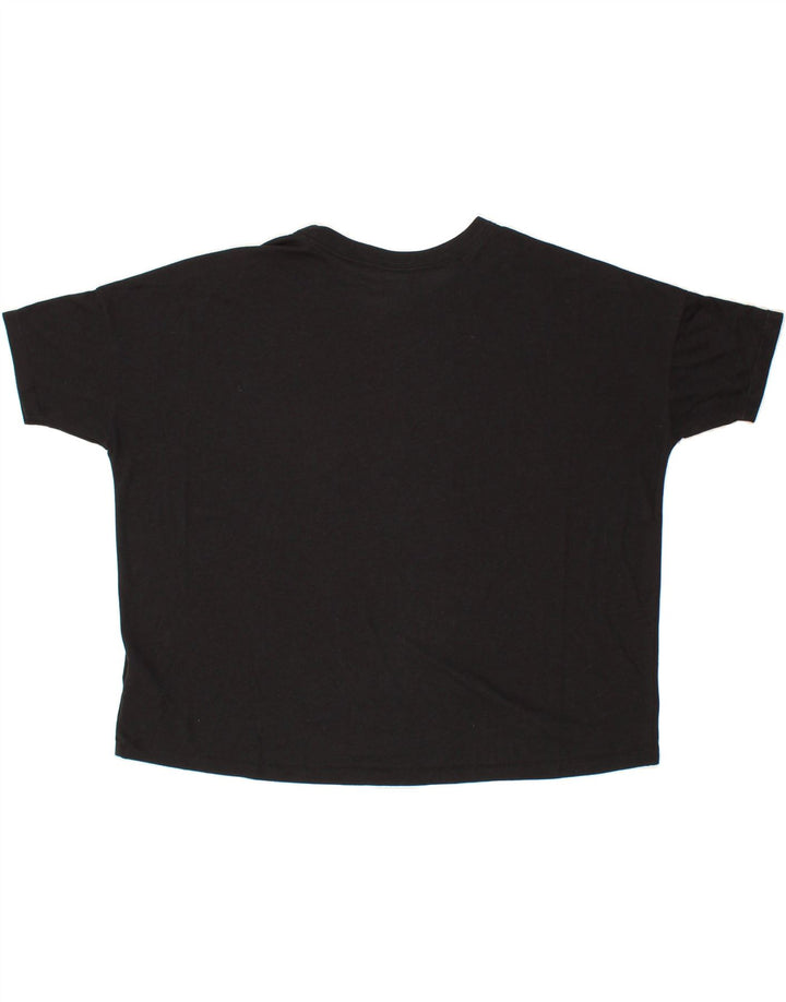 NIKE Womens Oversized Graphic T-Shirt Top UK 14 Medium Black Polyester Vintage Nike and Second-Hand Nike from Messina Hembry 