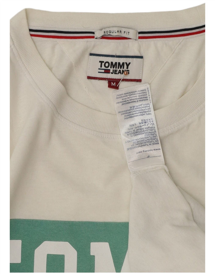 Tricou grafic Tommy Hilfiger pentru bărbați Top mediu alb colorblock