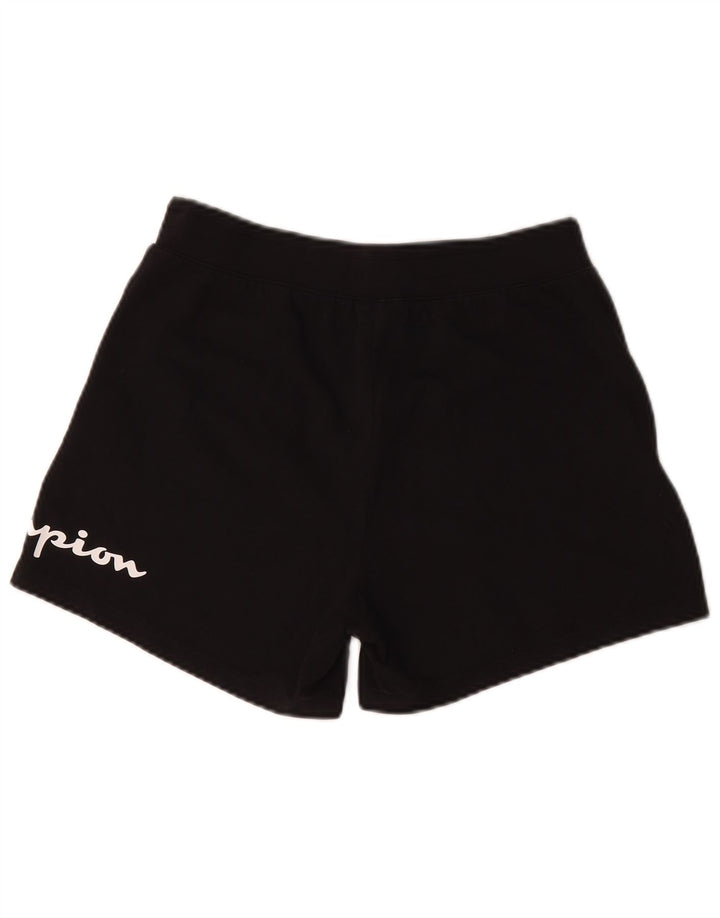Pantaloni scurți sport grafic Champion pentru femei UK 14 Medium Black