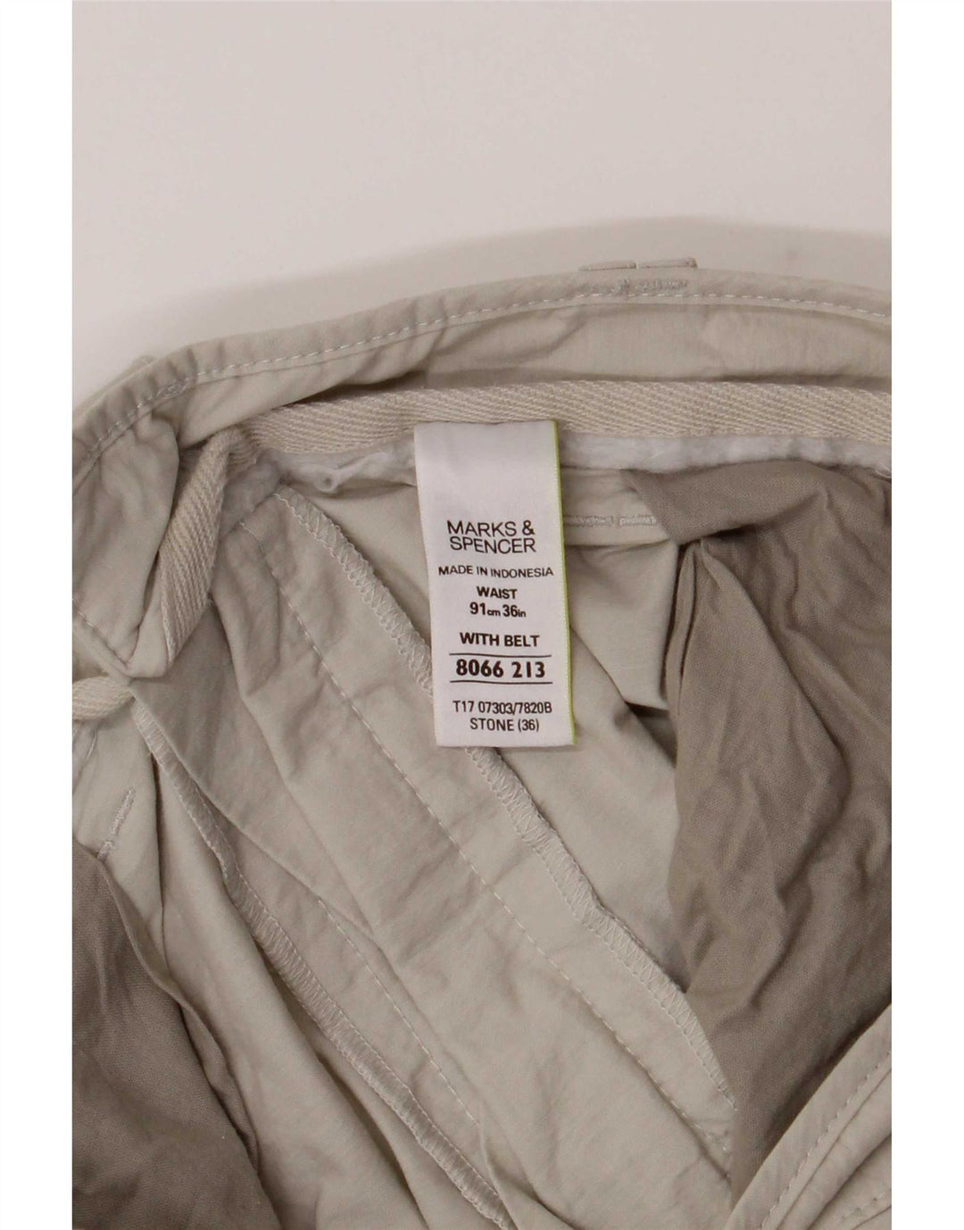 Bermude pentru bărbați Marks & Spencer Cargo, mari W36, bumbac, bej