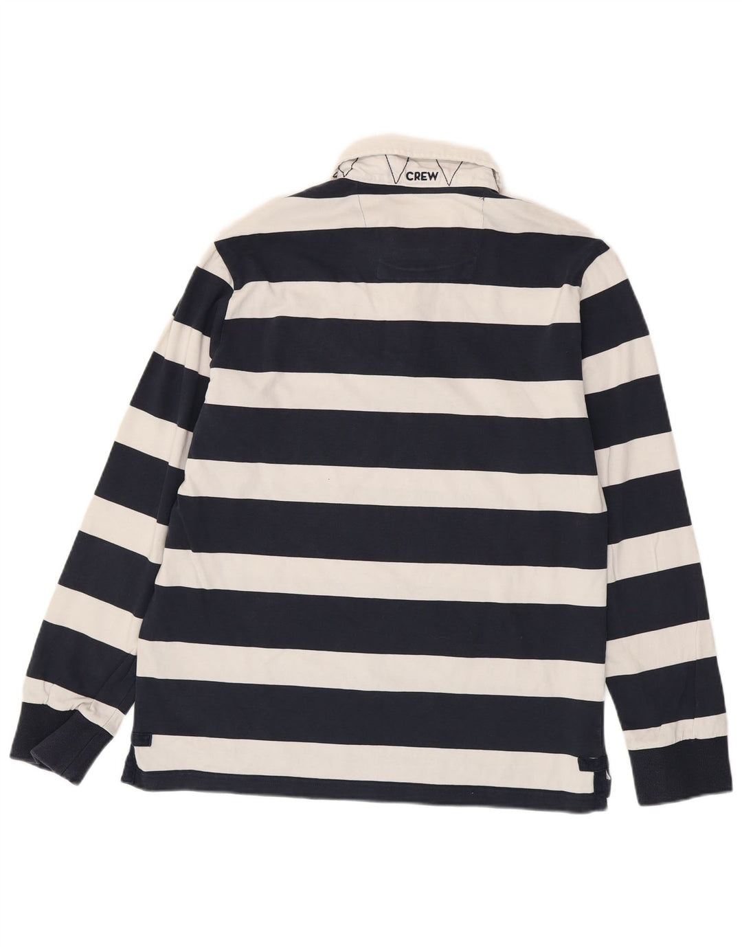 CREW CLOTHING Tricou polo rugby cu mânecă lungă pentru bărbați, mare, bleumarin, în dungi