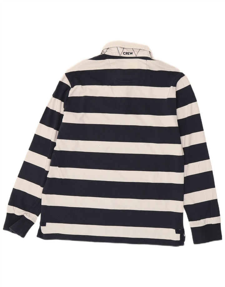 CREW CLOTHING Tricou polo rugby cu mânecă lungă pentru bărbați, mare, bleumarin, în dungi