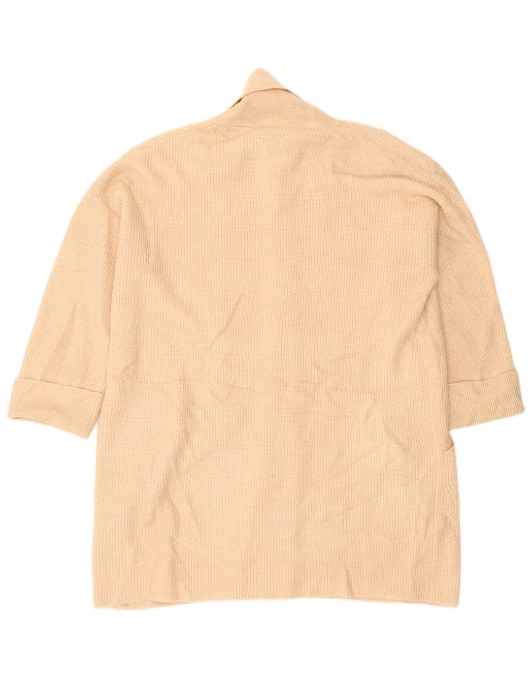 Jack Wills Pulover cardigan cu paragate supradimensionat pentru femei UK 10 Mic Bej
