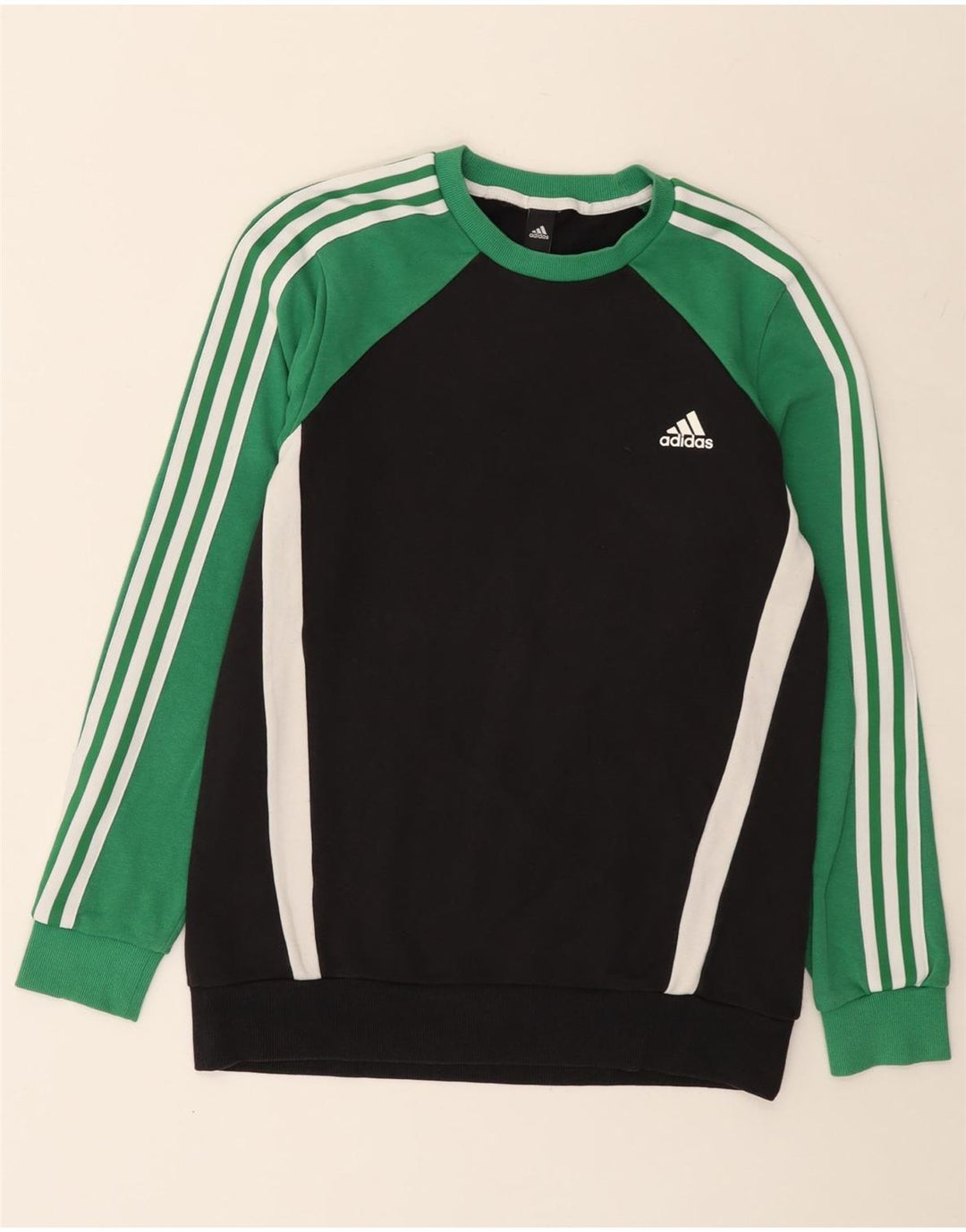 Hanorac pentru bărbați Adidas Jumper mediu negru, bumbac color bloc