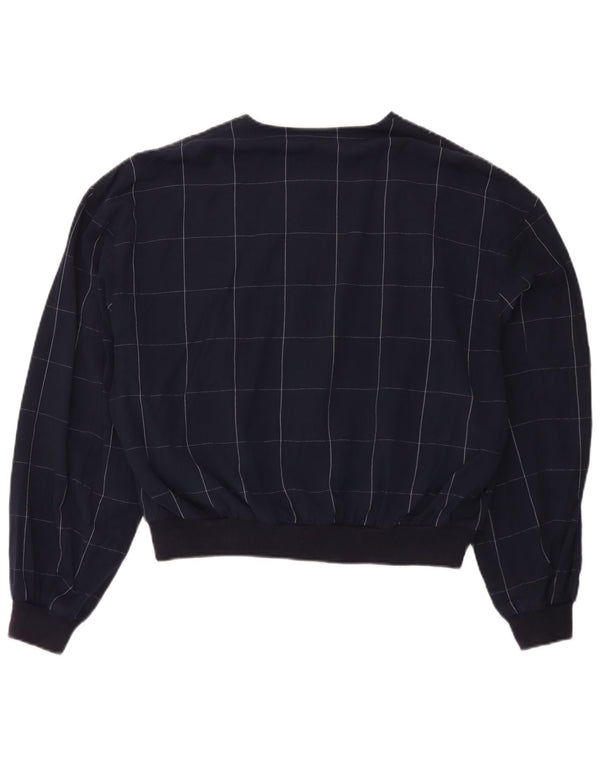 Bomber Vintage pentru femei IT 52 2XL Viscoză cu carouri bleumarin