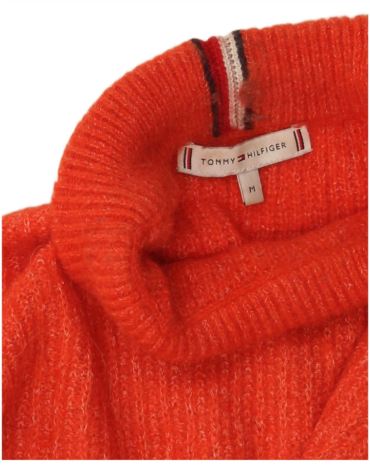 Pulover pentru femei Tommy Hilfiger cu gât rulat, portocaliu mediu UK 14