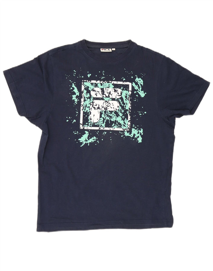 Tricou cu grafică pentru bărbați Fila Top XS Bleumarin