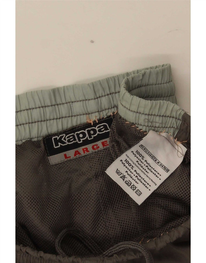 Pantaloni de trening pentru bărbați Kappa, gri poliester
