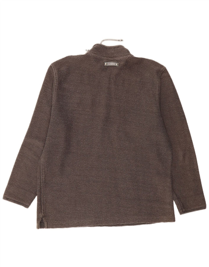 Hanorac pentru bărbați Weird Fish, cu fermoar, cu gât, XL, bumbac gri