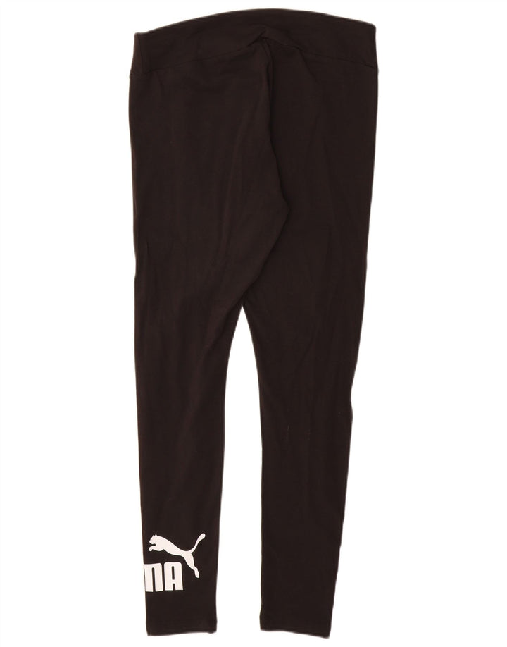 Leggings grafic PUMA pentru femei UK 12, bumbac mediu negru