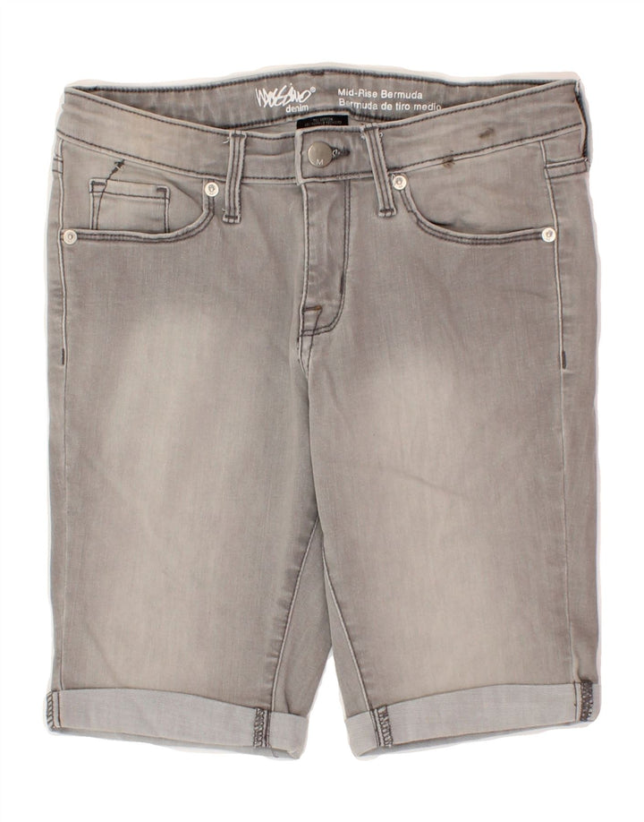 MOSSIMO Womens Bermuda Denim Shorts US 2 XS W26 Grey Cotton Vintage Mossimo and Second-Hand Mossimo from Messina Hembry 