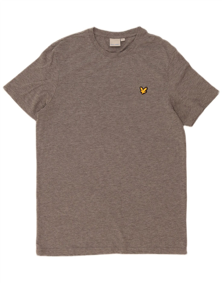 Tricou pentru bărbați Lyle & Scott Top Medium Gri din poliester cu pete