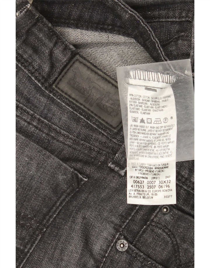 Blugi drepti pentru femei Levi's 627 W30 L29 bumbac gri