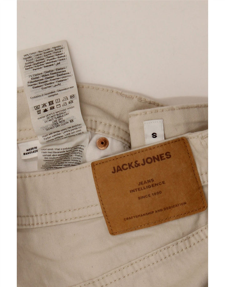 Jack & Jones Pantaloni scurți obișnuiți pentru bărbați, mici W29, bumbac, bej