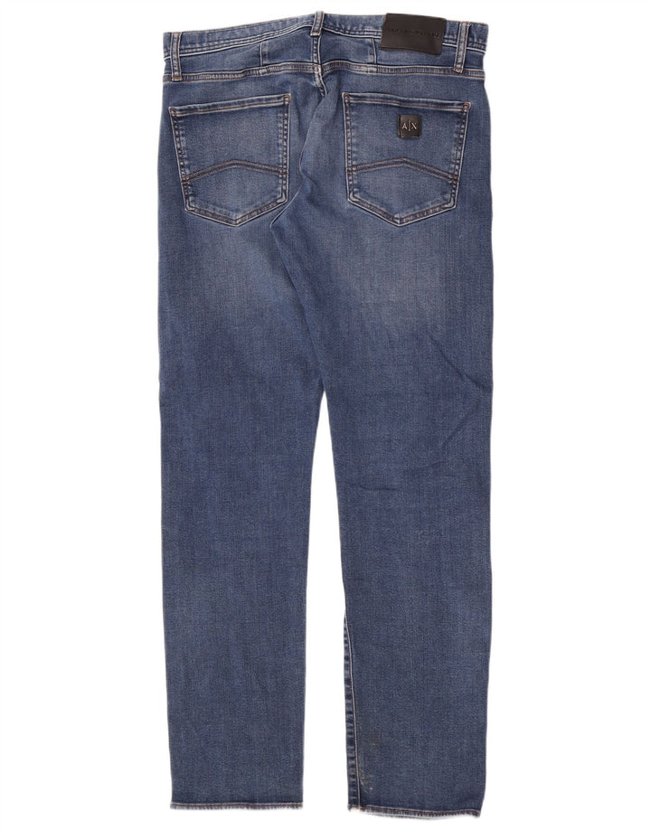 Blugi slim pentru bărbați Armani Exchange W34 L32 Albastru