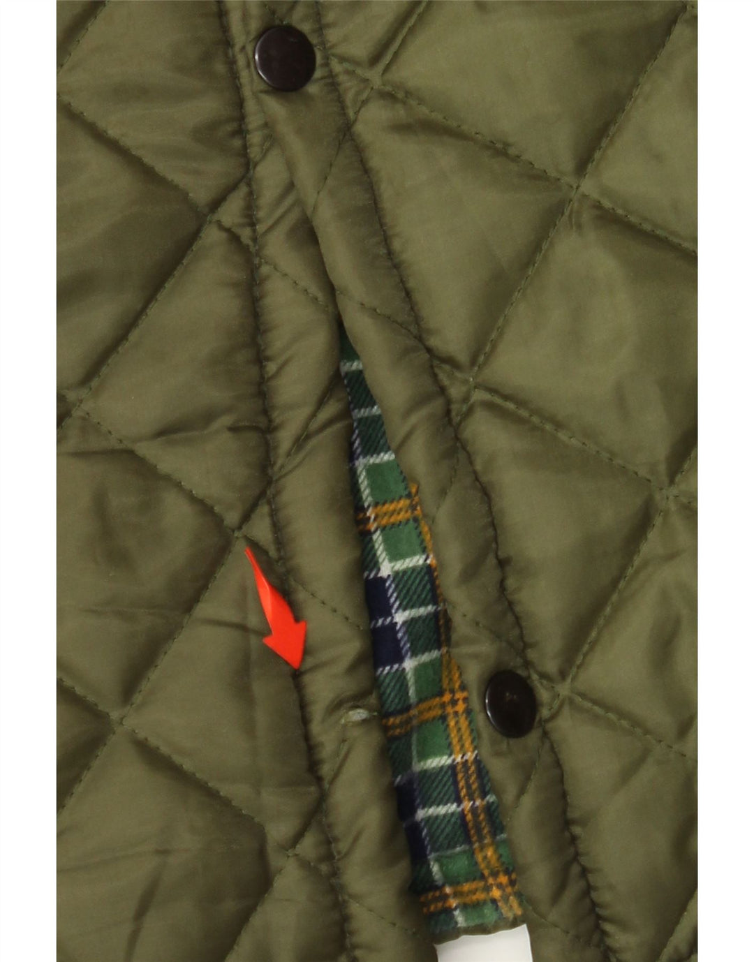 Jachetă matlasată pentru bărbați VINTAGE UK 42 XL Kaki Poliester