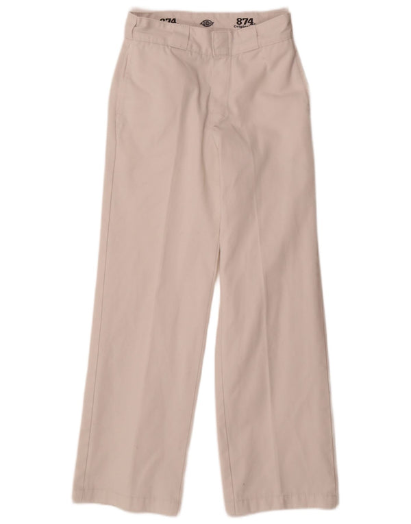 Pantaloni chino drepți pentru femei Dickies 874 Original Fit W28 L30 alb