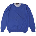 Pulover pentru bărbați Zara, cu decolteu în V, XL, bumbac, albastru