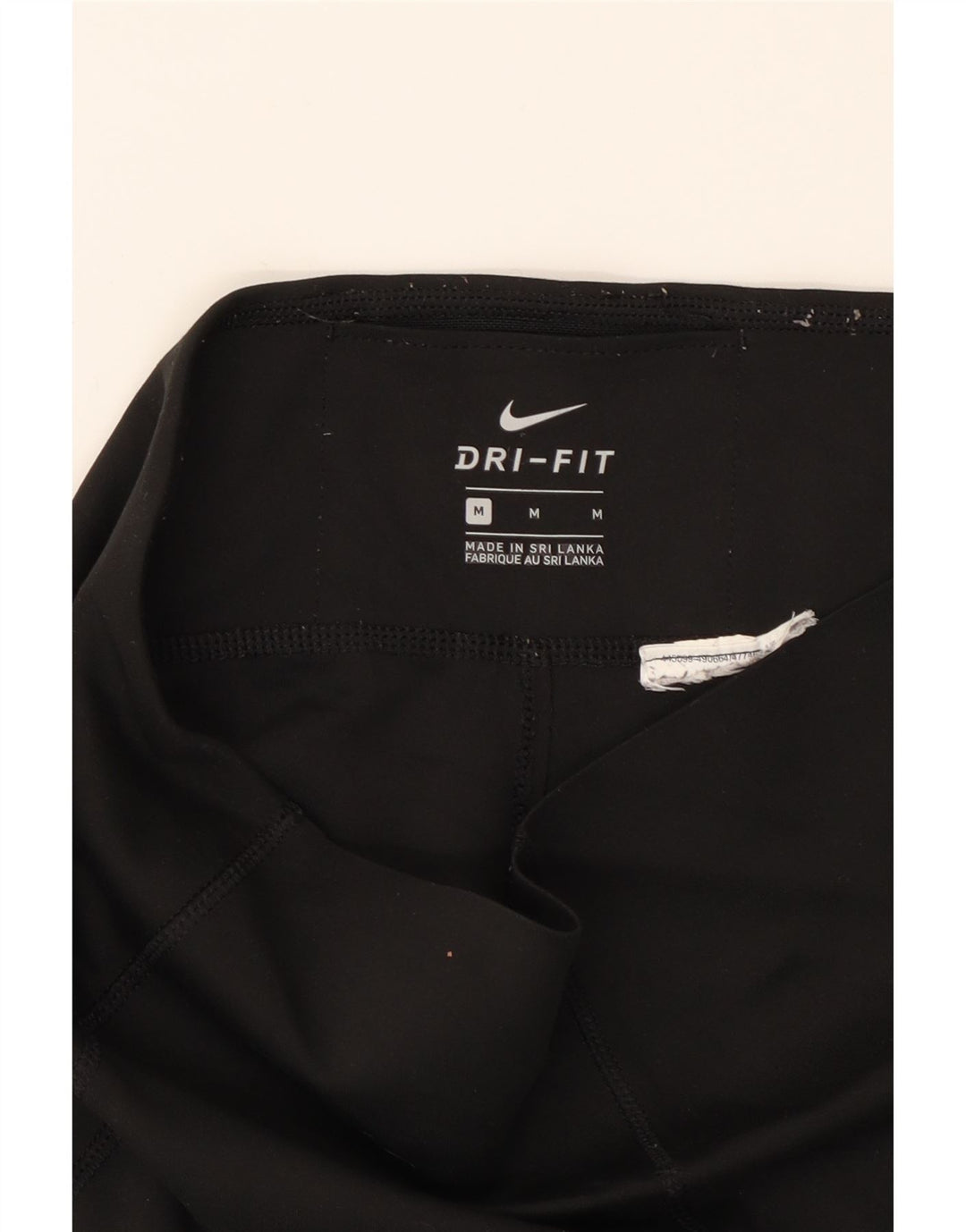 NIKE Womens Dri Fit Leggings UK 12 Medium  Black Vintage Nike and Second-Hand Nike from Messina Hembry 