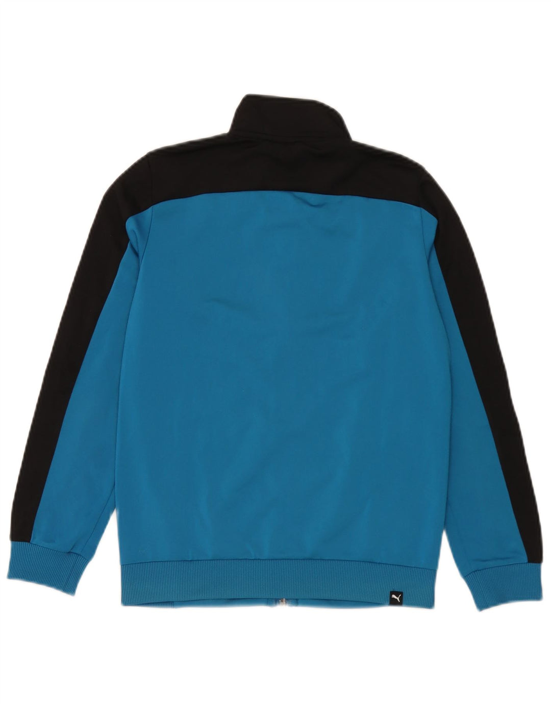 Jachetă de trening Puma pentru băieți 11-12 ani, mare, albastru, poliester color bloc