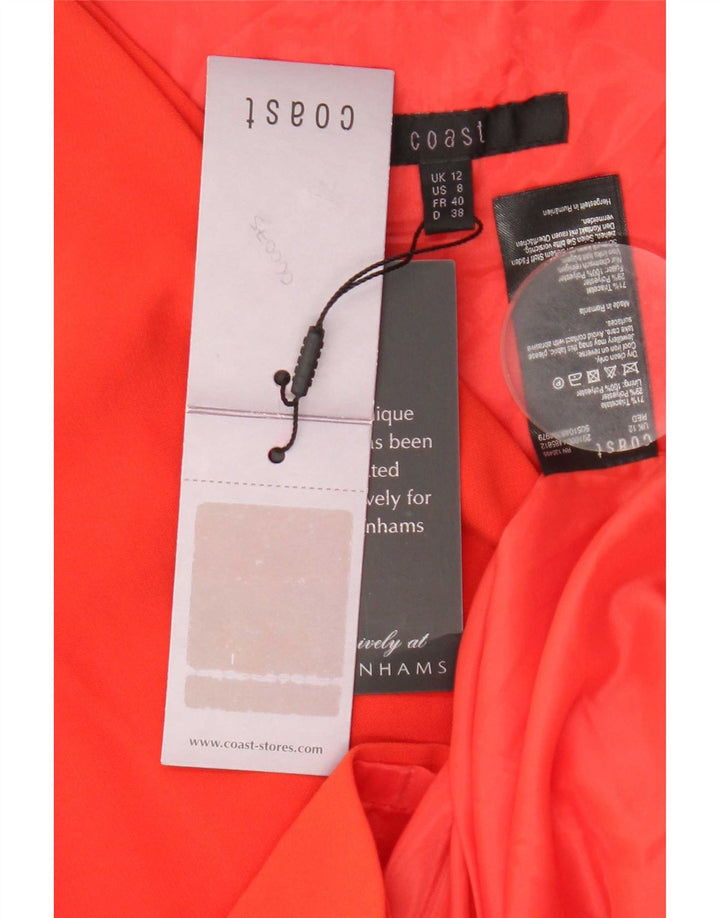 Rochie teacă fără mâneci pentru femei Coast UK 12 Triacetat roșu mediu