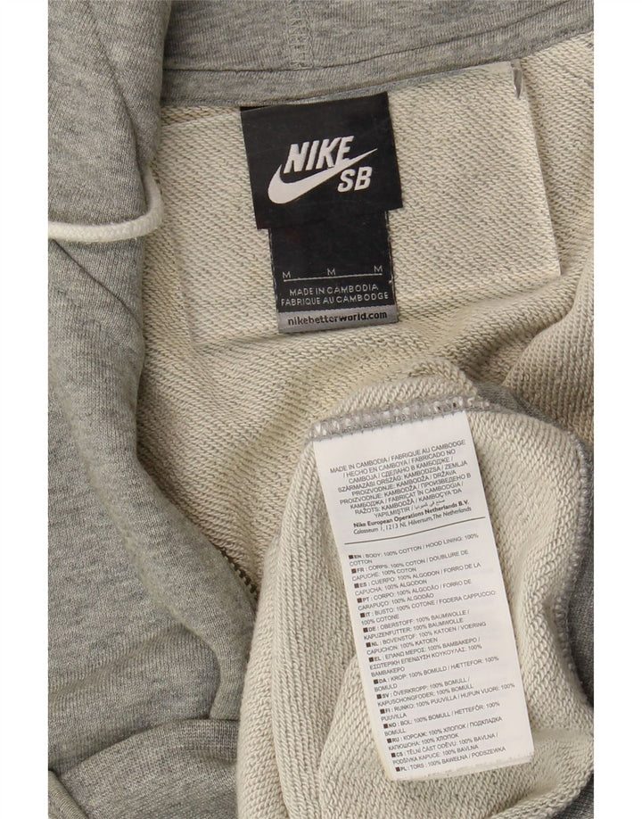Pulover Nike pentru bărbați, cu fermoar, bumbac, gri mediu