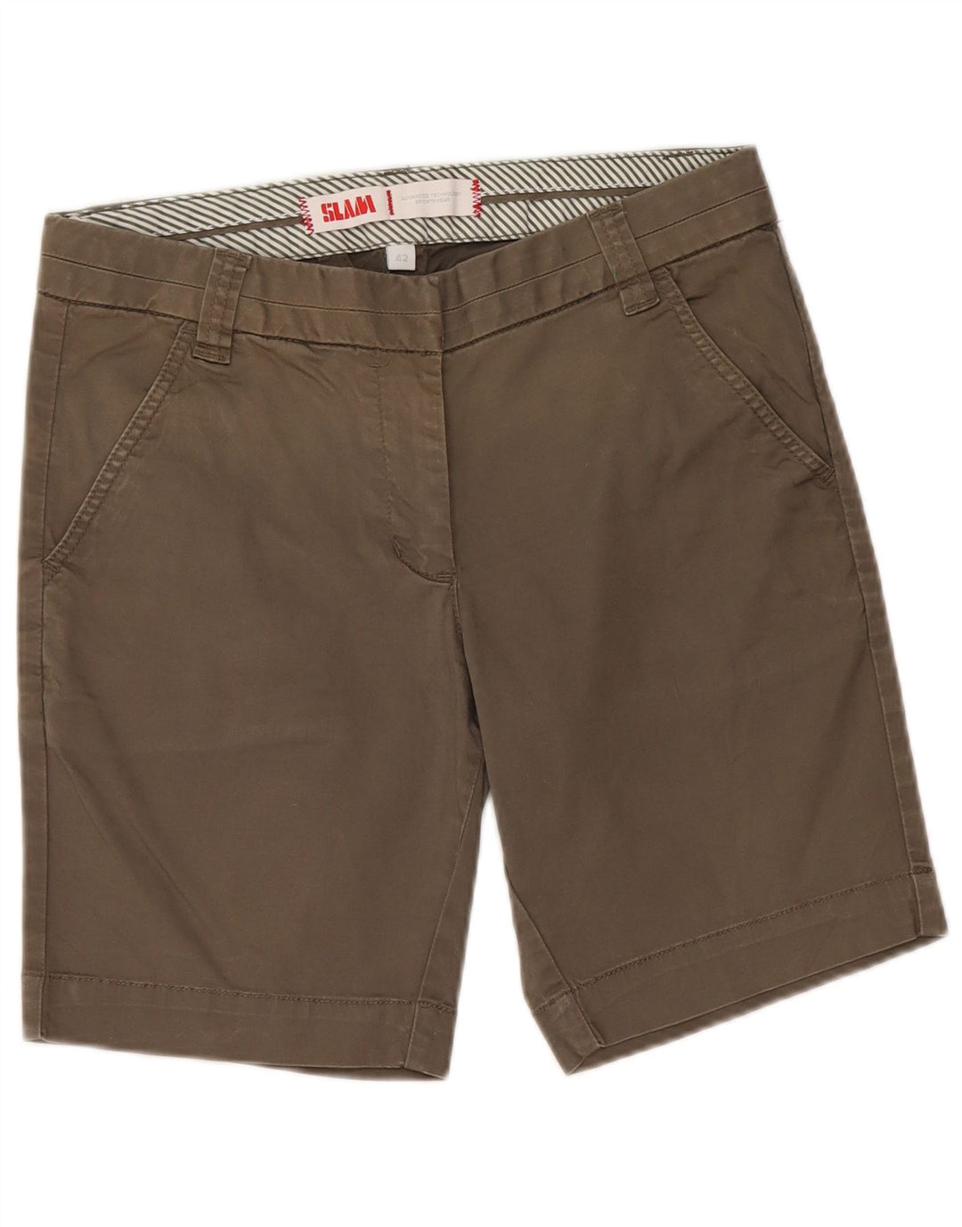 Pantaloni scurți chino pentru femei Slam IT 42 Medium W30 Kaki Bumbac