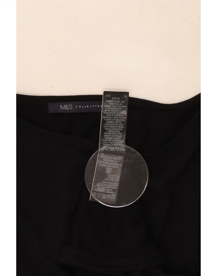 Marks & Spencer Top pentru femei cu mâneci 3/4 UK 12 Poliester mediu negru