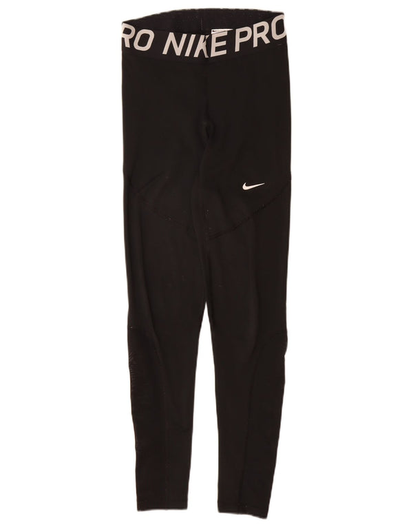 Leggings grafic Nike pentru femei UK 10 Poliester negru mic
