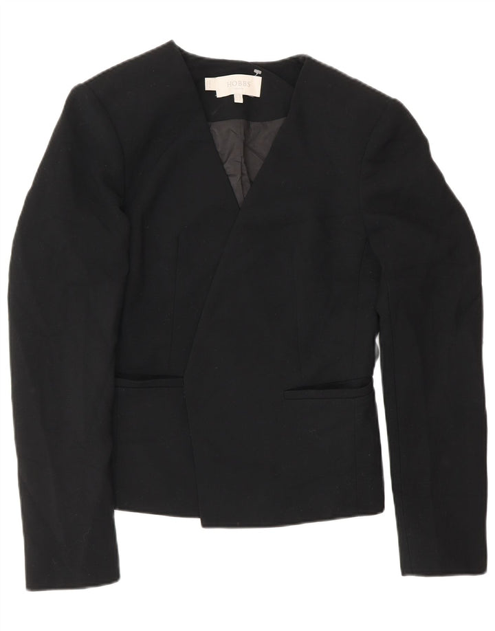 Jachetă Blazer Hobbs pentru femei, UK 10, poliester negru mic