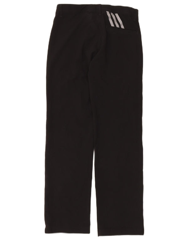 Pantaloni Chino Drepți Adidas Băieți 11-12 Ani Mediu W26 L26 Negru