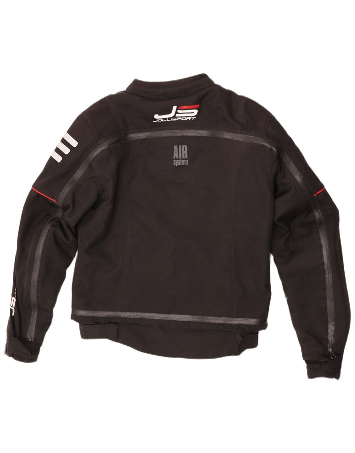 Jachetă pentru motociclete Jollisport pentru femei UK 16 Poliester negru mare
