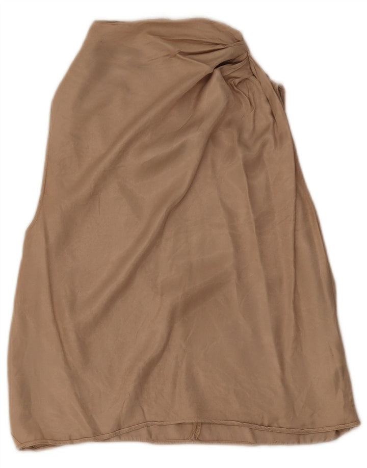 Bluză fără mâneci pentru femei ZARA UK 10 Small Beige Viscose