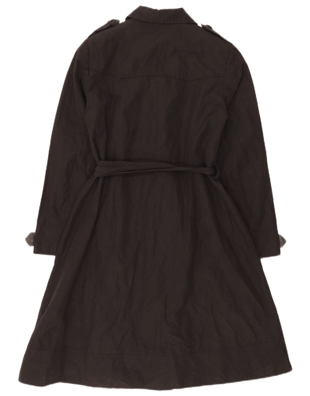 Trenci pentru femei Laura Ashley UK 14 bumbac mediu negru