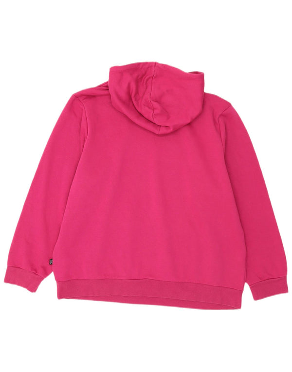 Pulover cu glugă supradimensionat cu grafic Puma pentru femei UK 20 2XL, bumbac roz