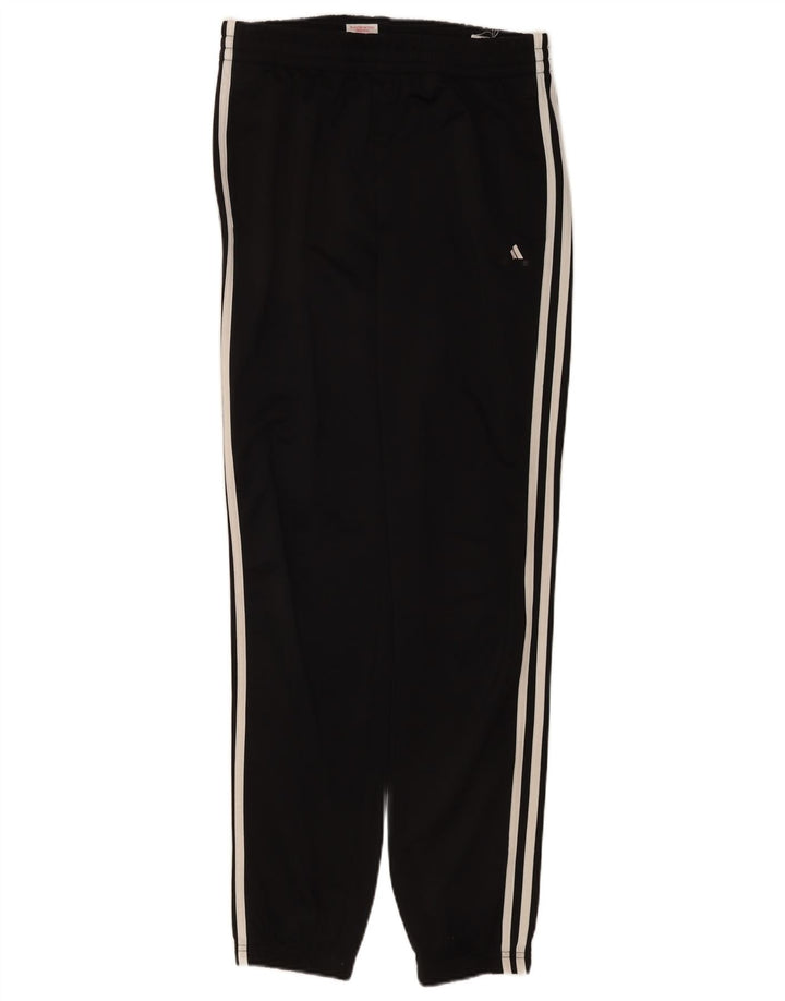 Pantaloni de trening Adidas pentru femei Joggeri UK 10 Poliester negru mic