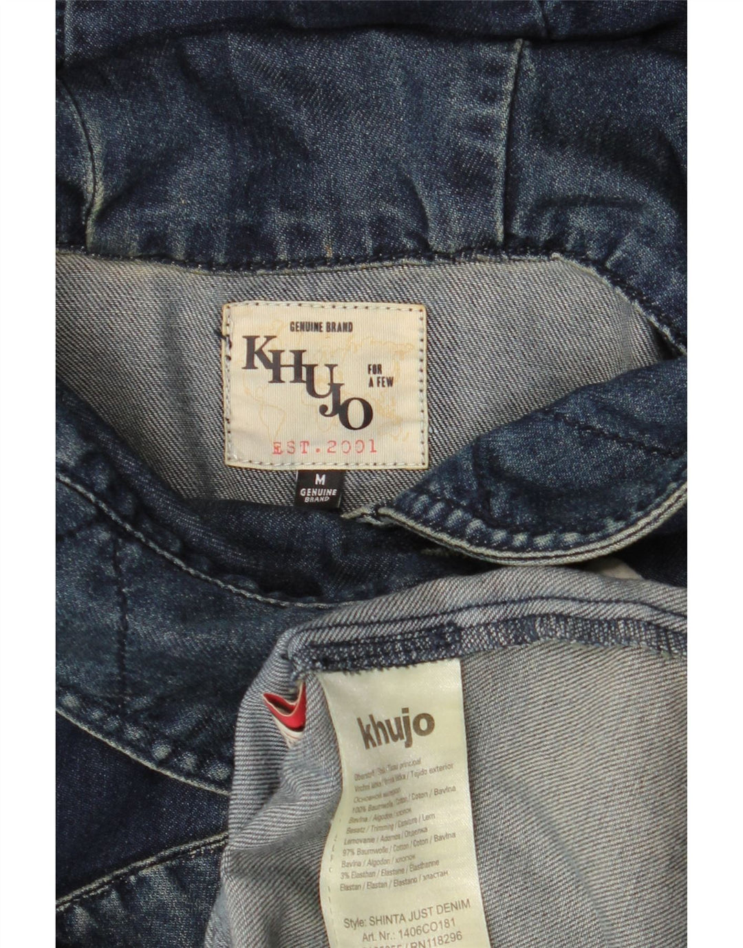 Palton cu glugă KHUJO pentru femei UK 14, mediu, bleumarin, bumbac