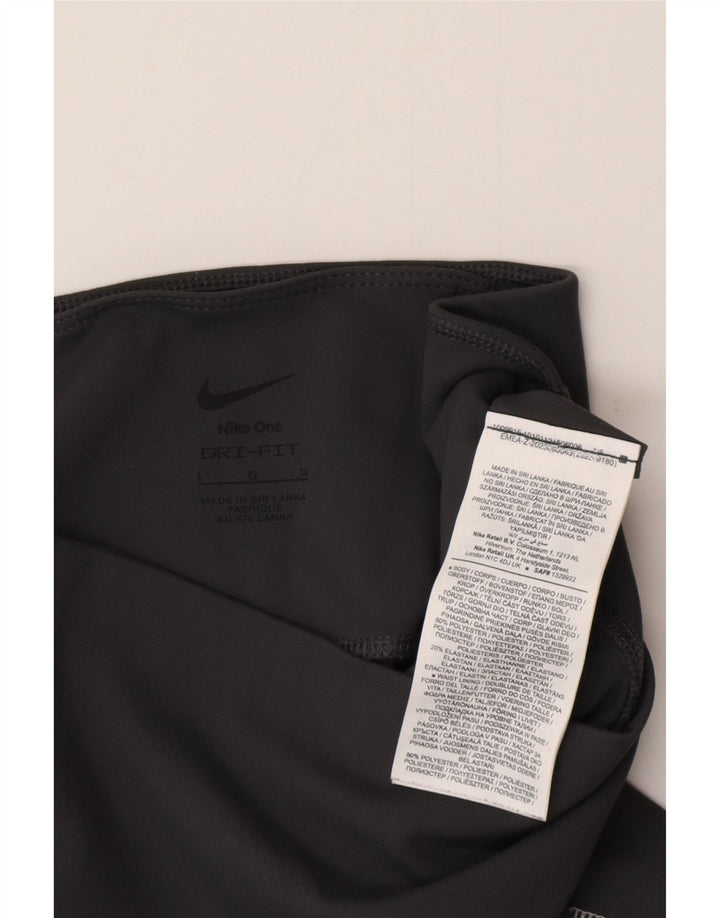 Leggings grafici pentru femei NIKE UK 16, mare, gri, poliester
