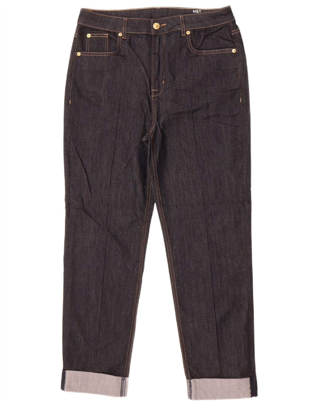 Marks & Spencer Blugi Harper Tapered pentru femei UK 14 Large W32 L28 Bleumarin