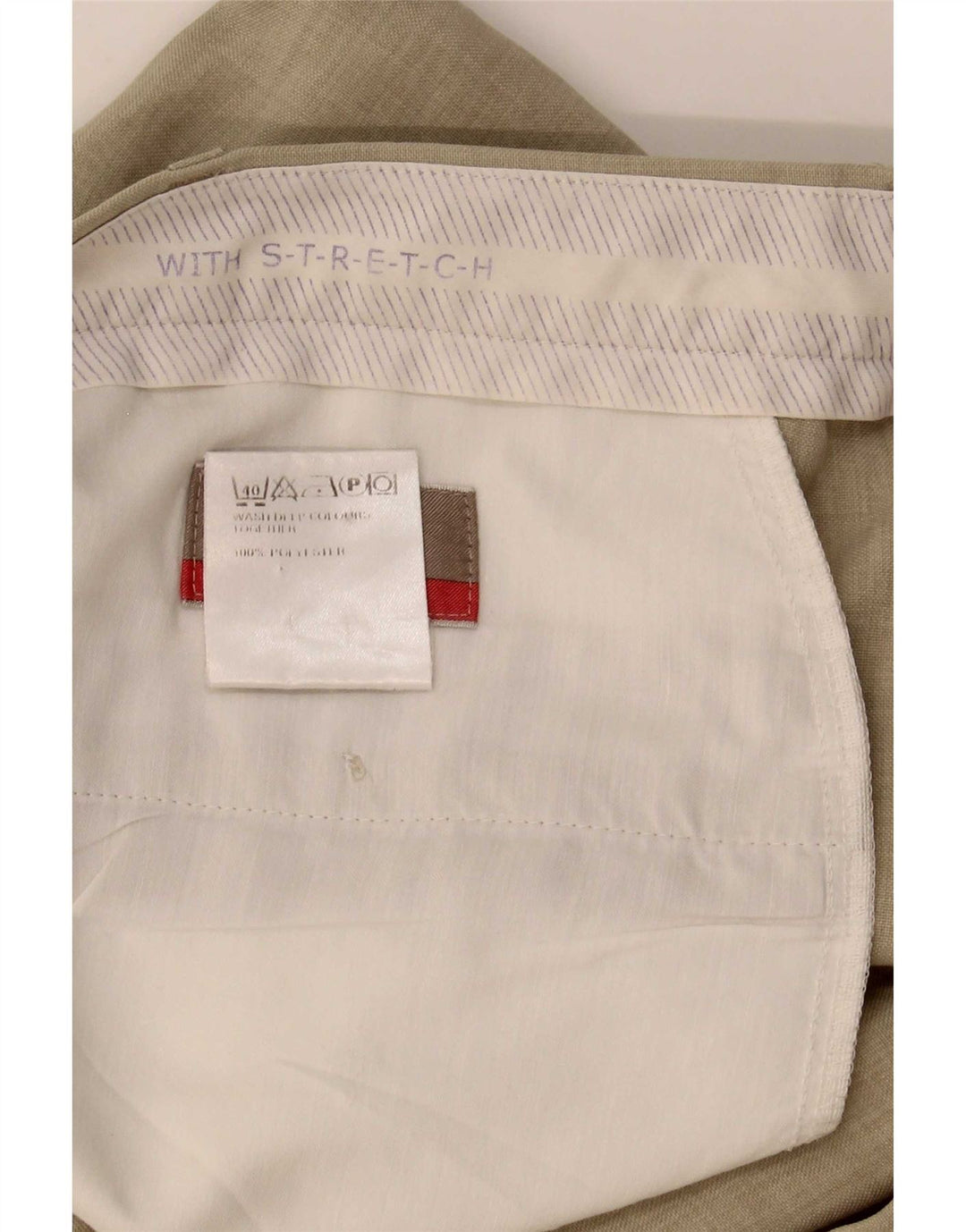 Marks & Spencer Pantaloni drepți pentru bărbați W38 L26 poliester bej