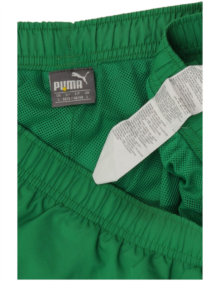 Pantaloni scurți sport Puma pentru bărbați, mari, verde, poliester