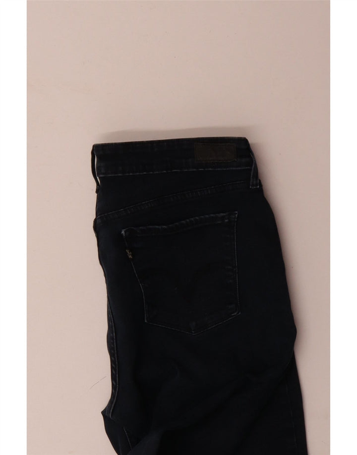 Jeans skinny pentru femei LEVI'S cu jambiere W32 L28 bleumarin