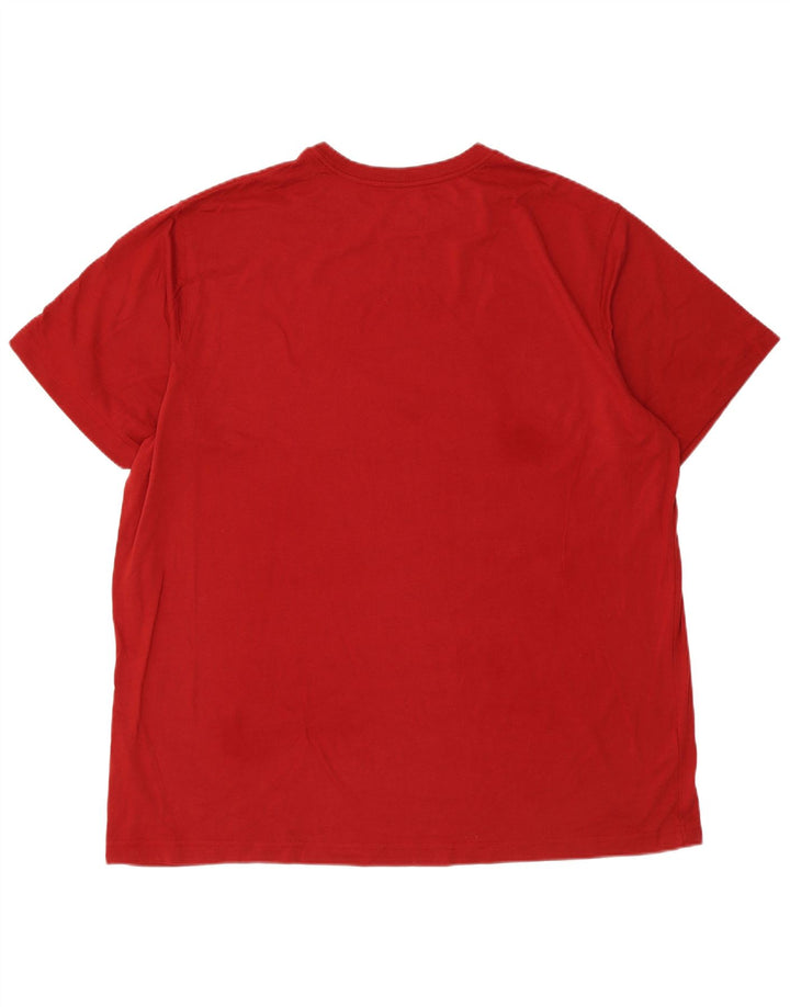 EDDIE BAUER Tricou Bărbați Top 2XL Bumbac Roșu