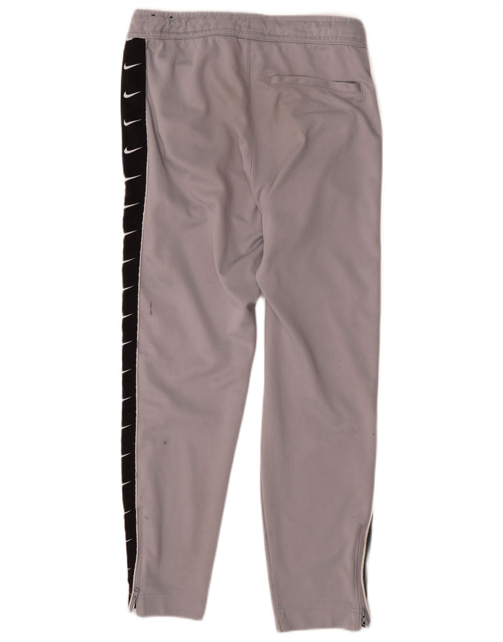 Pantaloni de trening grafic NIKE pentru bărbați, gri mici, poliester color bloc